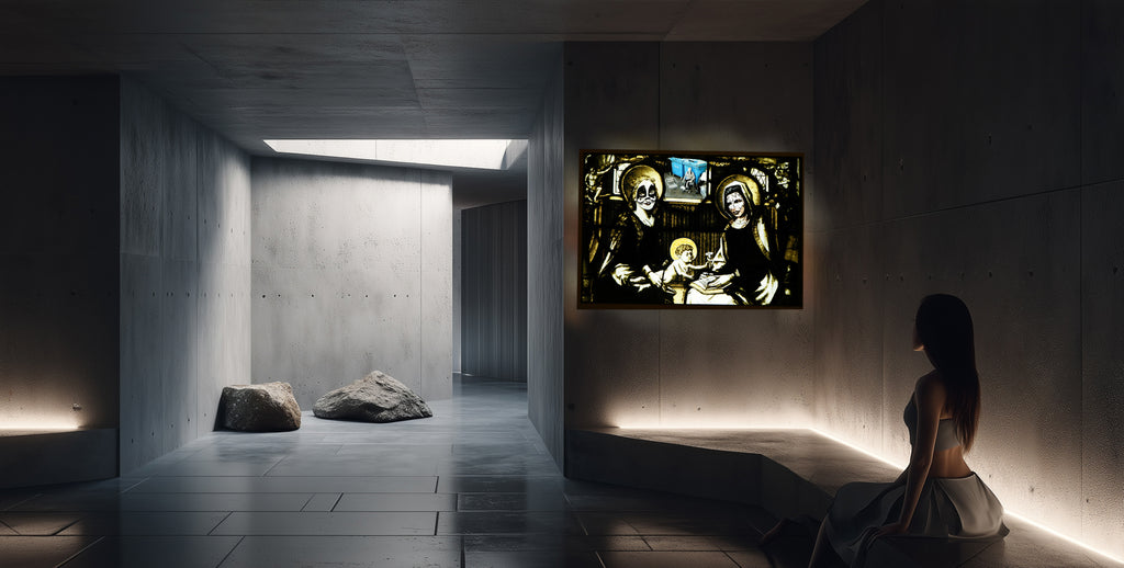 Blue Mill Container Sculpture